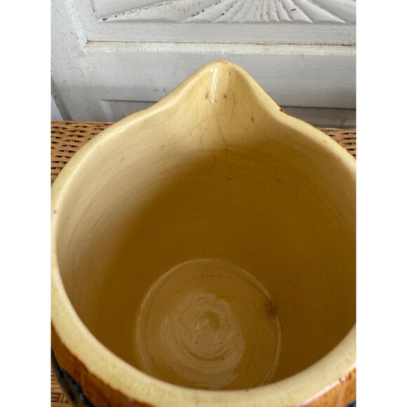 Antique 1910s Roseville Pottery Tulip Milk Pitcher Farmhouse Primitive - Picture 6 of 11